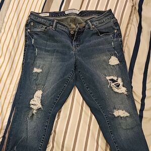 Torrid - Denim Distressed Blue Women’s Boyfriend Jeans - Size 12